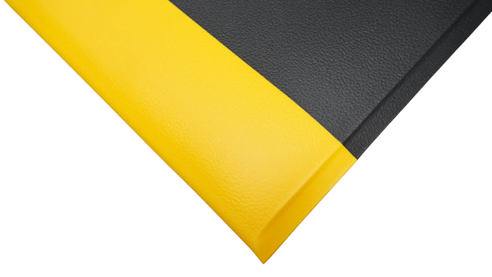M1 bevelled corner detail in black and yellow