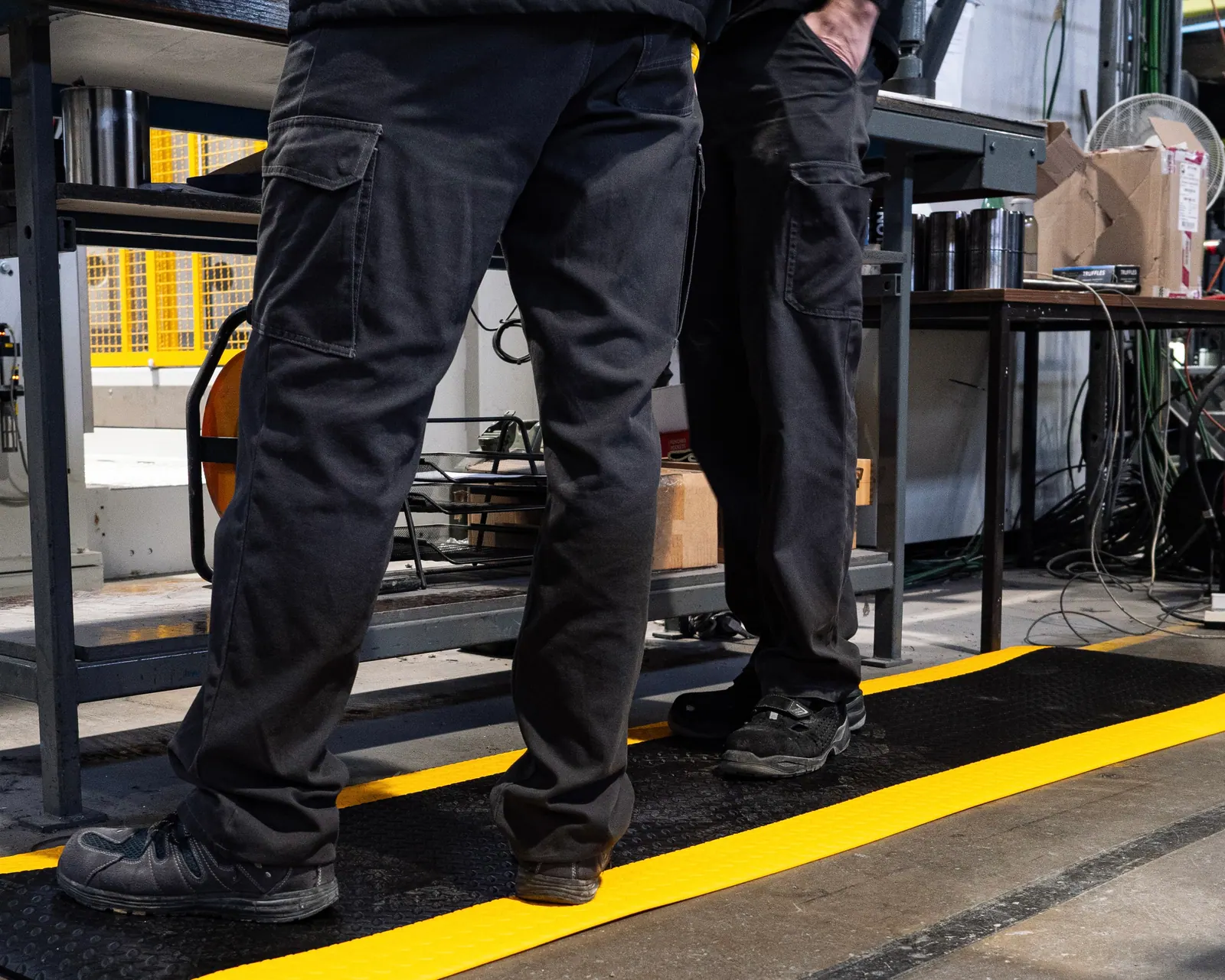 Maximum Matting M2 Series mat at a packing or assembly station