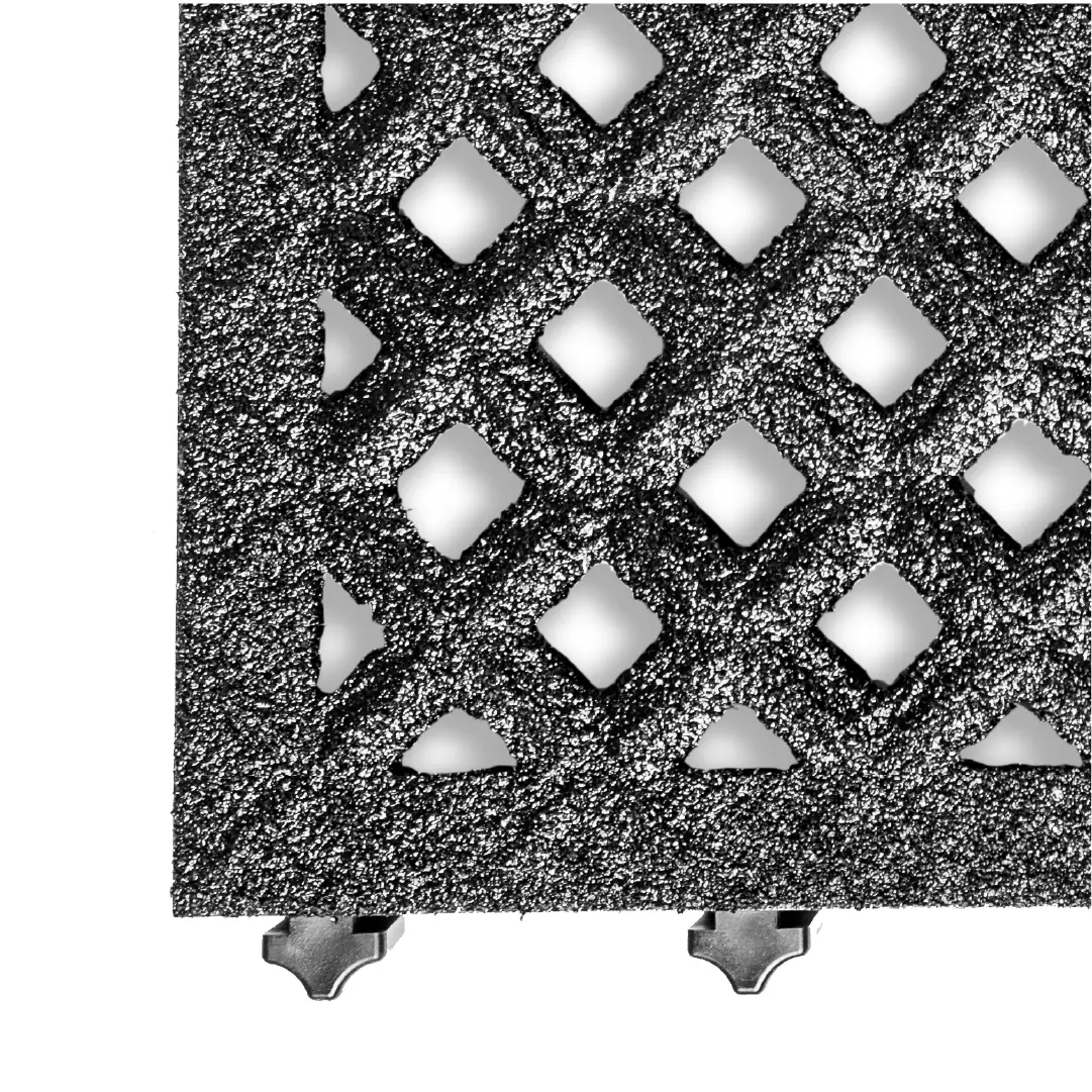 Safe-Flex anti-slip drainage underside channels